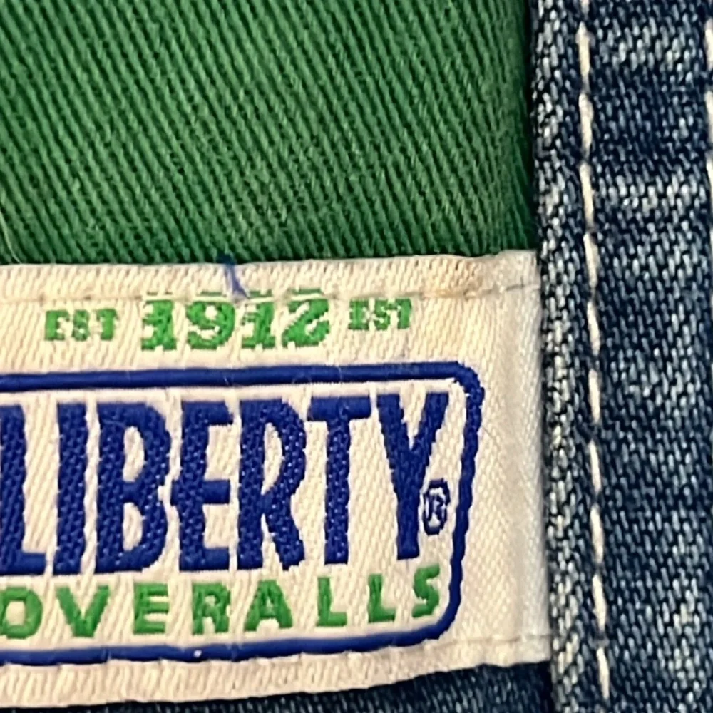 🌞 Liberty vintage blue distressed carpenter overalls utility pick apair men 49”w